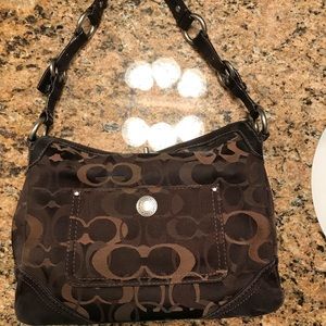 Coach Print Purse brown